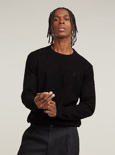 Sudadera Zig-Zag Structure Knitted